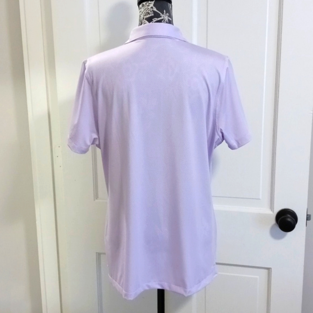 🆕️ ⛳️Turtleson⛳️ - Lavender Clare Mini Diamond Jacquard Performance Polo - Picture 2 of 11
